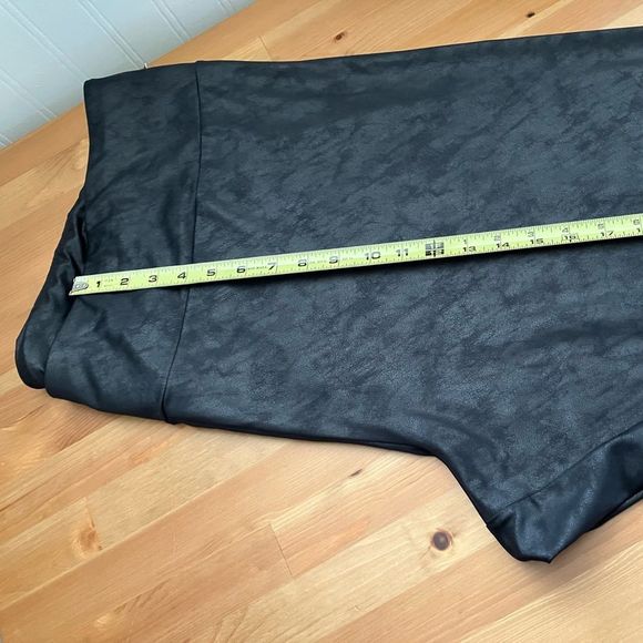 Ava & Viv High Waisted Black Liquid Shine Leggings Size 4X New With Tags - Picture 10 of 12